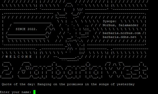 Barbaria (SSH)