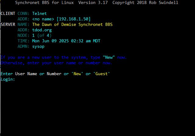 Dawn of Demise (Synchronet)