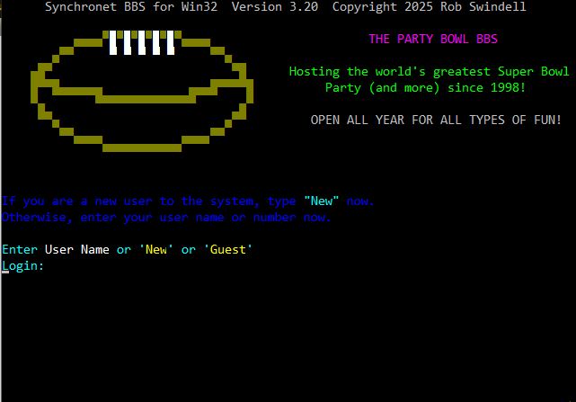 Party Bowl BBS
