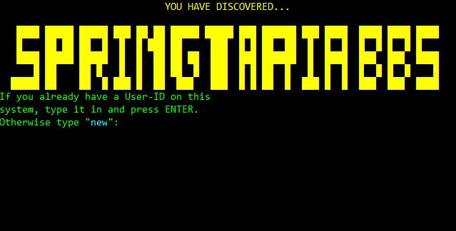 Springtaria BBS