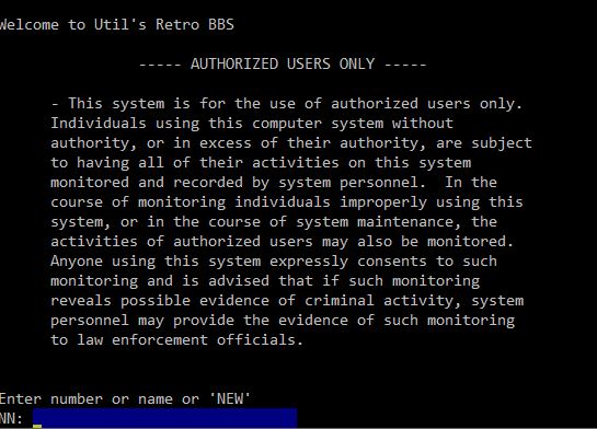 Util’s Retro BBS